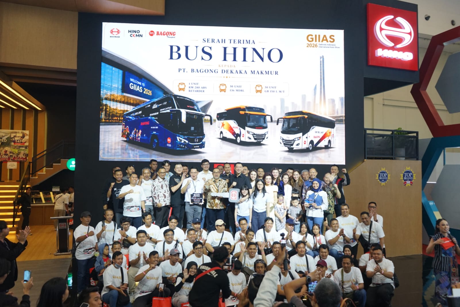 Jadi Customer Pertama Hino Bus RM 280 ABS Retarder di Indonesia,  Bagong Transport Tambah 61 Unit Bus Hino di GIIAS 2026